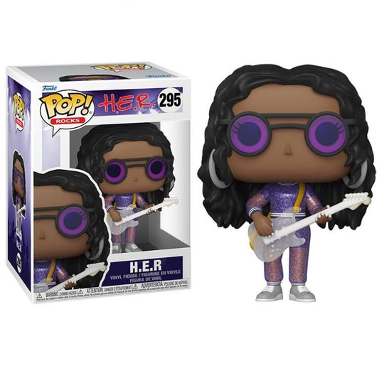 Funko Pop ! Rocks - H.E.R. (187) Vinyl Figure Statuetta Rock Music 9Cm Nuova