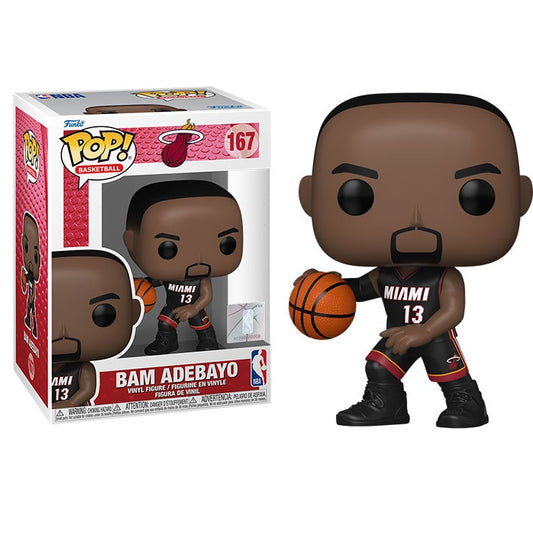 Funko Pop ! Basketball Nba Miami Heat - (167) Bam Adebayo Black Jersey Figure