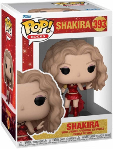 Funko Pop ! Rocks - (393) Shakira Figure Superbowl Metallic Singer 9Cm