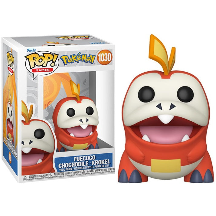 Funko Pop ! Games Pokemon (1030) Fuecoco Chochodile - Krokel Vinyl Figure 9Cm