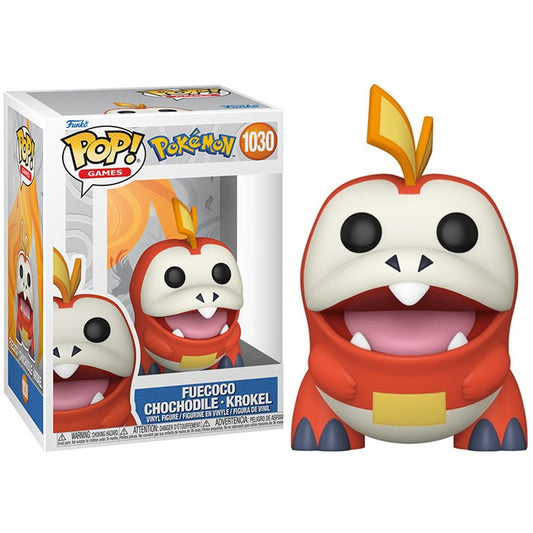 Funko Pop ! Games Pokemon (1030) Fuecoco Chochodile - Krokel Vinyl Figure 9Cm
