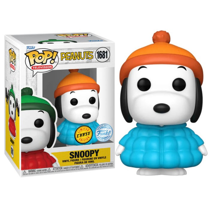 Funko Pop! Television - Peanuts (1681) Snoopy In Coat - Chase Edition Figure 9Cm