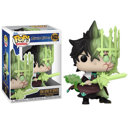 Funko Pop ! Animation Black Clover S2 - (1422) Yuno Spirit Of Zephyr Figure 9Cm