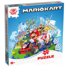 Puzzle 500Pz Mario Kart In Giro Per Il Mondo - Swiitch 2 Nintendo + Poster Moves