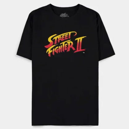 DIFUZED - T-SHIRT: STREET FIGHTER II XXL LOGO GAME VIDEOGAMES VIDEOGIOCO PS4 PS5
