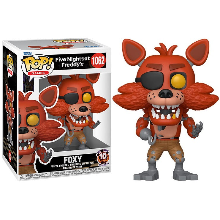 Funko Pop ! Games - Five Nights At Freddy'S (1062) Foxy 10Th Vinyl Figure 9Cm