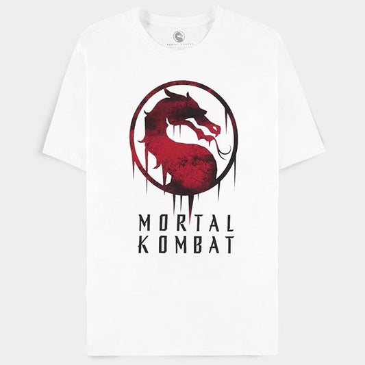 DIFUZED - T-SHIRT: MORTAL KOMBAT (XXL) MAGLIA LOGO VIDEOGAMES VIDEOGIOCO PS4 PS5