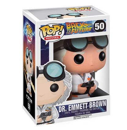 Funko Pop ! Movies Back To The Future - (50) Dr. Emmet Brown Figure Doc 9Cm