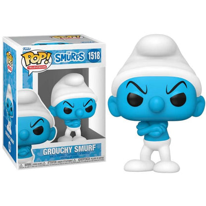 Funko Pop ! Television I Puffi - (1518) Puffo Brontolone Grouchy The Smurfs 9Cm