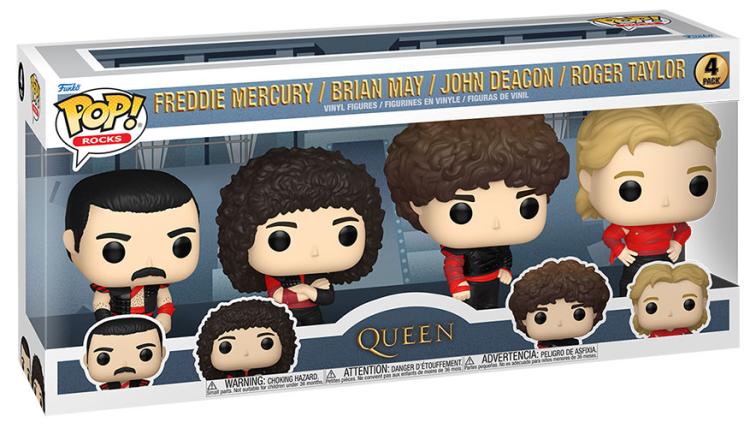 Funko Pop! 4 Pack Queen - Freddie Mercury, Brian May, John Deacon, Roger Taylor