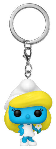 Funko Pop ! Keychain Pocket I Puffi  The Smurfs (Puffetta) Portachiavi Vinyl 4Cm