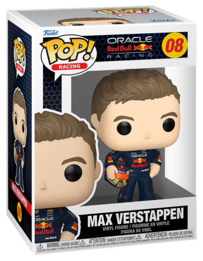 Funko Pop ! Racing Formula 1 Red Bull F1 - (08) Max Verstappen W/ Helmet 9Cm