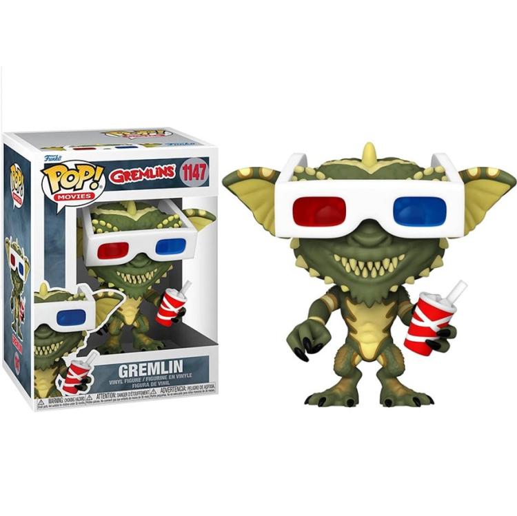 Funko Pop ! Movies Gremlins - (1147) Gremlin W / 3D Glassed Occhiali Figure 9Cm