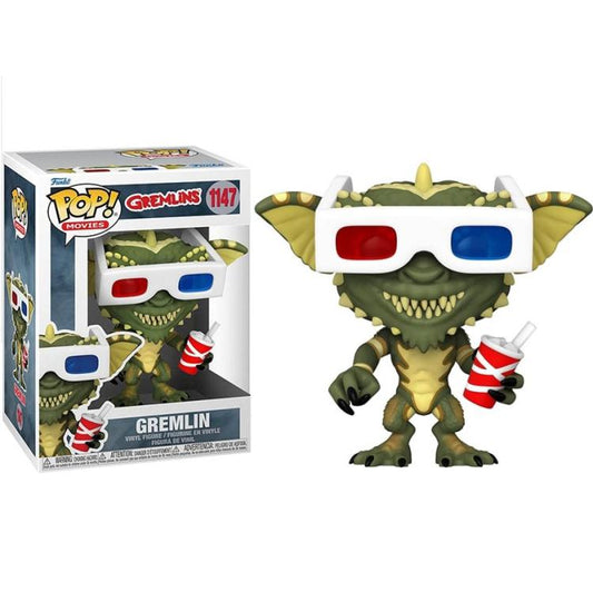 Funko Pop ! Movies Gremlins - (1147) Gremlin W / 3D Glassed Occhiali Figure 9Cm