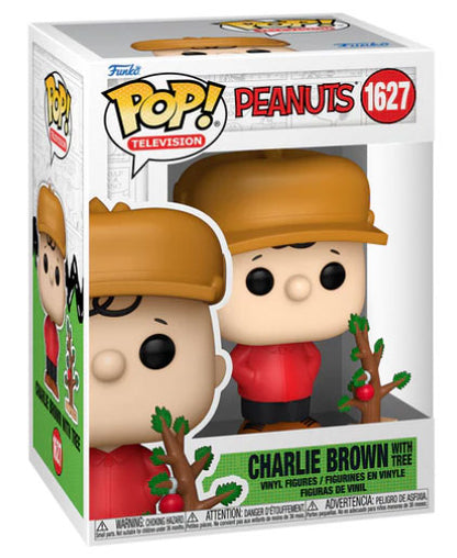 Funko Pop ! Tv Peanuts  - (1627) Charlie Brown W/ Three Vinyl Figure Holiday 9Cm