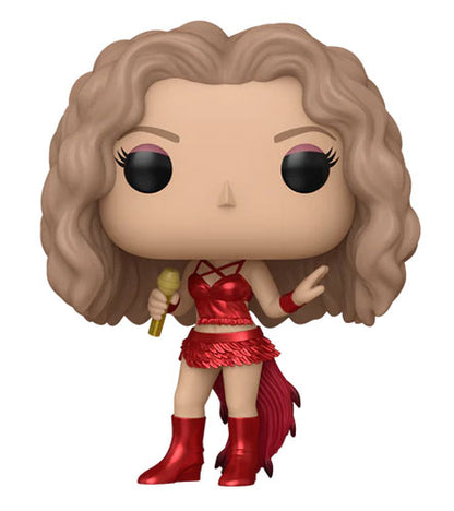 Funko Pop ! Rocks - (393) Shakira Figure Superbowl Metallic Singer 9Cm