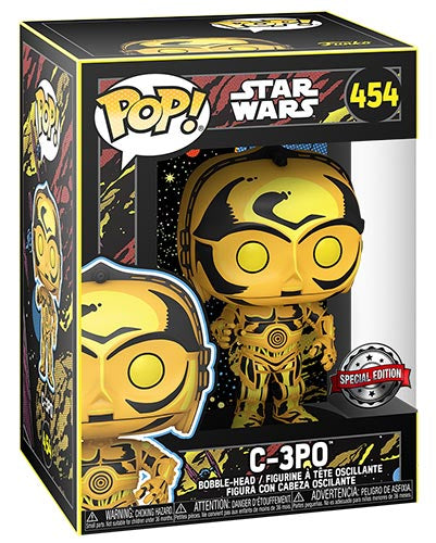 Funko Pop ! Star Wars Retro Series - (454) C-3Po Figure 9Cm Classic Bobble Vinyl