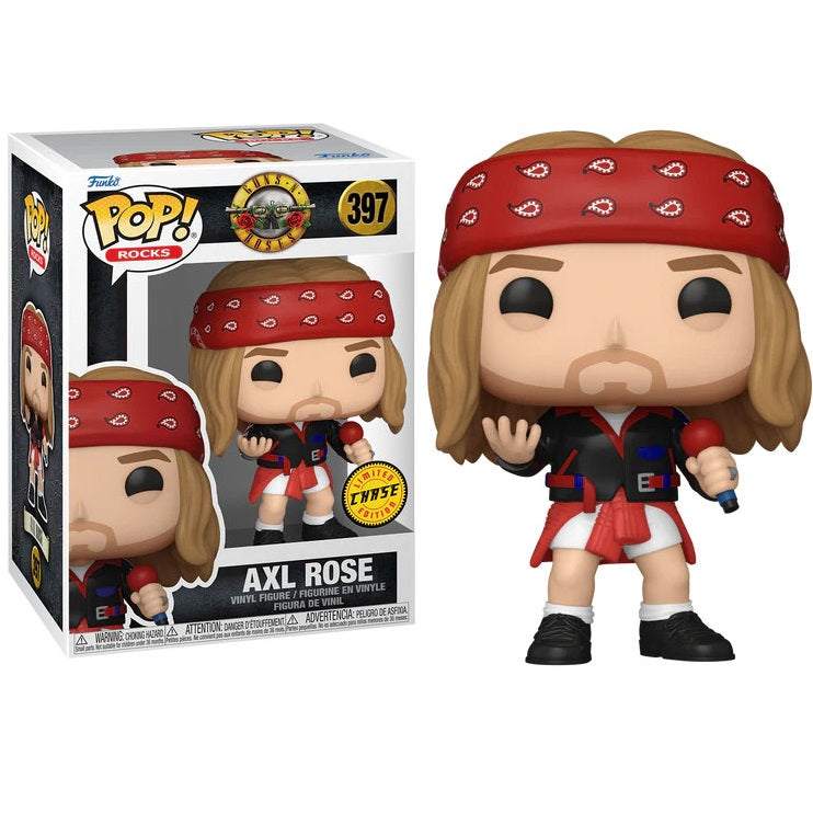 Funko Pop ! Rocks Guns N Roses - (397) Axl Rose 1992 (Chase)Figure Live Rock 9Cm