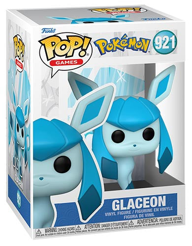 Funko Pop ! Games Pokemon - (921) Glaceon Vinyl Figure 9Cm Eevee Ice (Emea)