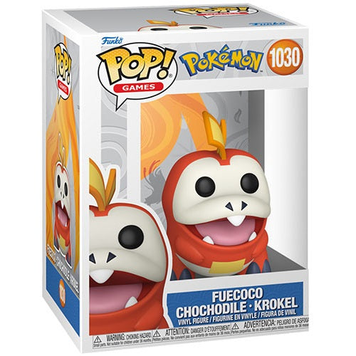 Funko Pop ! Games Pokemon (1030) Fuecoco Chochodile - Krokel Vinyl Figure 9Cm