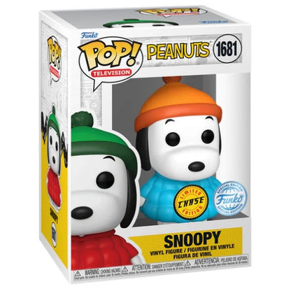 Funko Pop! Television - Peanuts (1681) Snoopy In Coat - Chase Edition Figure 9Cm