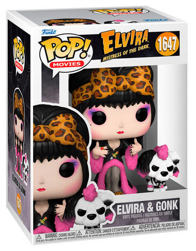 Funko Pop ! Movies Elvira: Mistress Of The Dark (1647) Elvira & Gonk Figure 9Cm