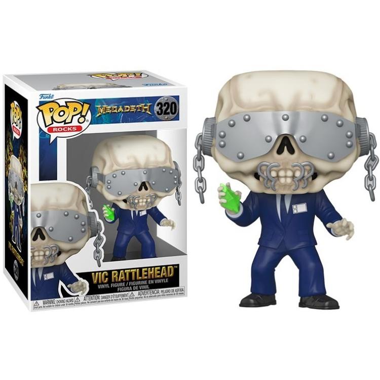 Funko Pop ! Rocks - Megadeth Vic Rattlehead (320) Vinyl Figure 9Cm Rock Skull