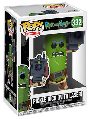 Funko Pop ! Animation Rick And Morty - (332) Pickle Rick W / Laser Figure 9Cm