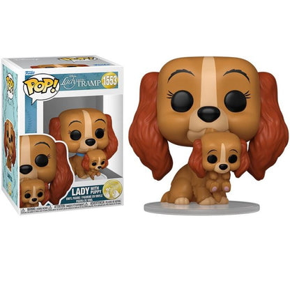 Funko Pop ! Disney Lilli E Il Vagabondo 70Th - (1553) Lady With Puppy Trump 9Cm