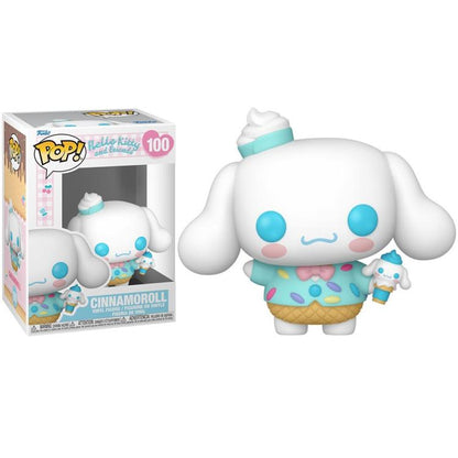 Funko Pop ! Hello Kitty And Friends (100) Cinnamoroll Ice Cream Vinyl Figure 9Cm