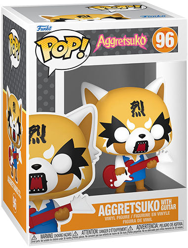 Funko Pop ! Animation Aggretsuko - (96) Aggretsuko W/ Guitar Figure Netflix 9Cm