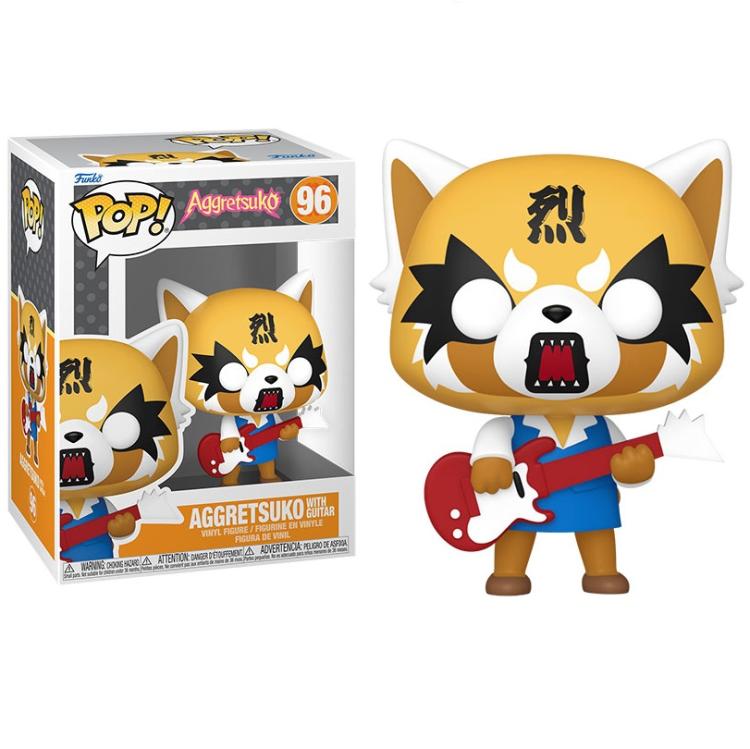 Funko Pop ! Animation Aggretsuko - (96) Aggretsuko W/ Guitar Figure Netflix 9Cm