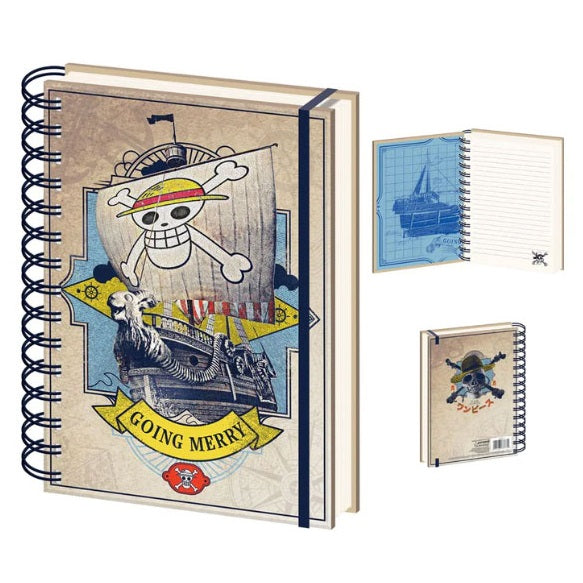 One Piece Taccuino Con Rilegatura A Spirale A5 Live Action Going Merry Pyramid