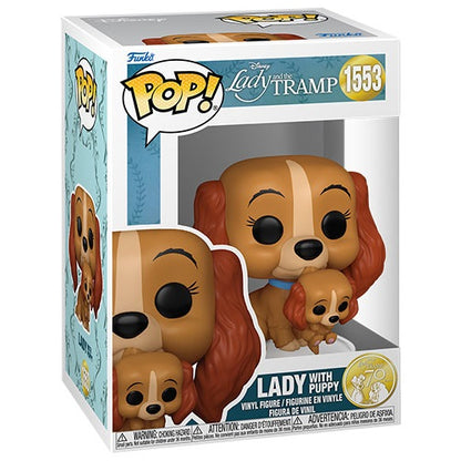 Funko Pop ! Disney Lilli E Il Vagabondo 70Th - (1553) Lady With Puppy Trump 9Cm