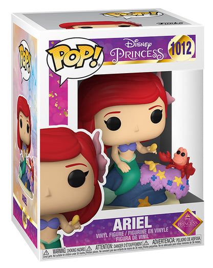 Funko Pop ! Disney Princess 1012 - Ariel Figure La Sirenetta Little Mermaid 9Cm
