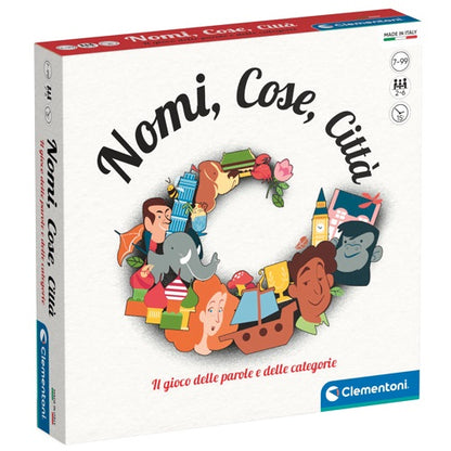 Nomi Cose Citta' Gioco Societa Da Tavolo Clementoni Italiano Bambini 7+ Nuovo