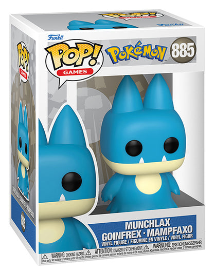 Funko Pop ! Games Pokemon (885) - Munchlax Vinyl Figure 9Cm Snorlax Evo Baby