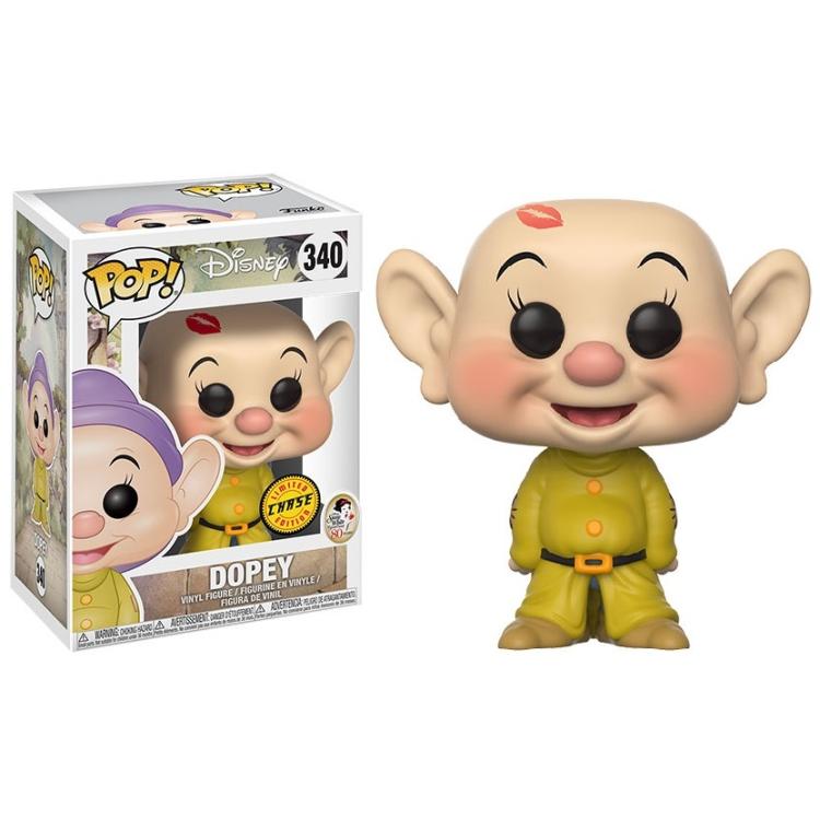 Funko Pop ! Disney Dopey -(340) Cucciolo (Chase) 80Th Biancaneve E I Sette Nani