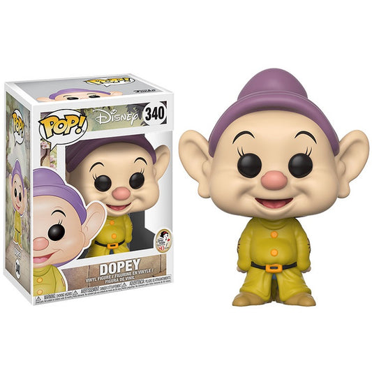 Funko Pop ! Disney - Dopey (340) Cucciolo 80Th Biancaneve E I Sette Nani Figure