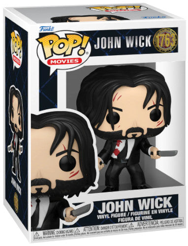 Funko Pop ! Movies John Wick -(1763) John Wick W/ Knives Bloody Figure Vinyl 9Cm