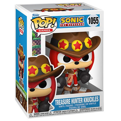 Funko Pop ! Games Sonic The Hedgehog (1055) Treasure Hunter Knuckles Figure 9Cm