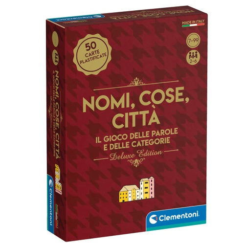 Nomi Cose Citta' Deluxe Gioco Societa Da Tavolo Clementoni Italiano Bambini 7+