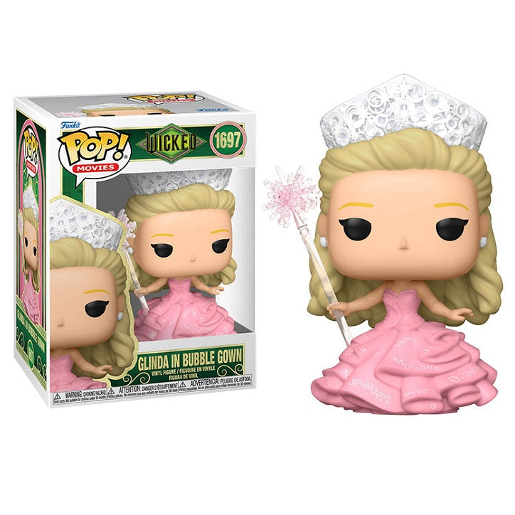 Funko Pop ! Movies - Wicked (1697) Glinda In Bubble Gown - Figure Mago Di Oz 9Cm