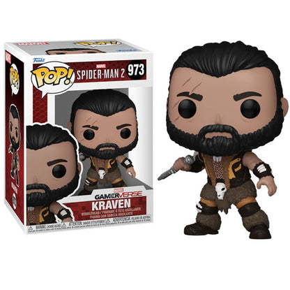 Funko Pop ! Marvel -  Gameverse Spider-Man 2 (973) Kraven Figure 9Cm Spiderman