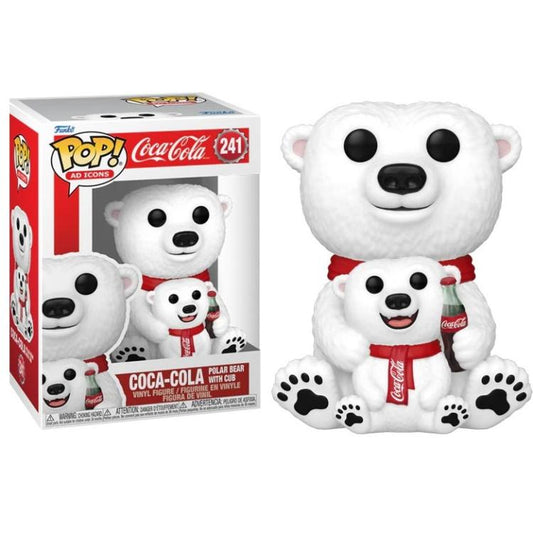 Funko Pop ! Icons Coca Cola - (241) Cocacola Bear W/ Cub Orso Polare Figure 9Cm
