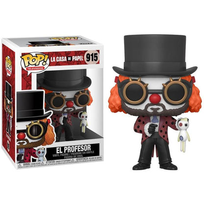 Funko Pop ! La Casa De Papel - (915) El Profesor Casa Di Carta Professore Clown