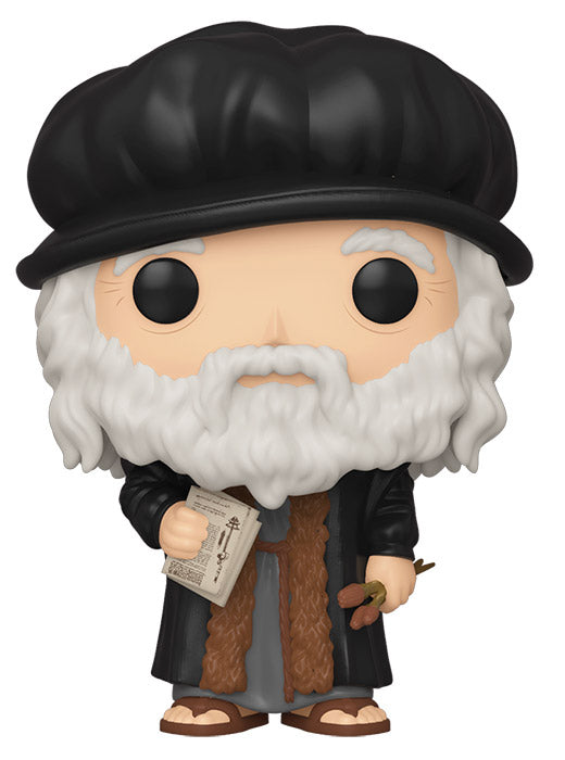 Funko Pop ! Artists Icons - (04) Leonardo Da Vinci Figure Vinyl 9Cm In Stock