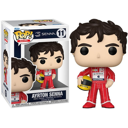 Funko Pop ! Racing F1 - (11) Ayrton Senna W/Helmet Vinyl Figure Mclaren 9Cm