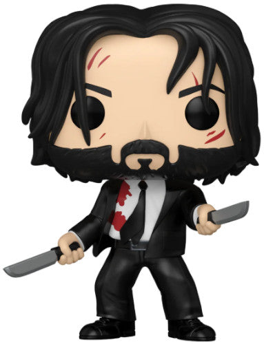 Funko Pop ! Movies John Wick -(1763) John Wick W/ Knives Bloody Figure Vinyl 9Cm