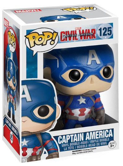 Funko Pop ! Marvel Captain America Civil War - (125) Capitan America Figure 9Cm